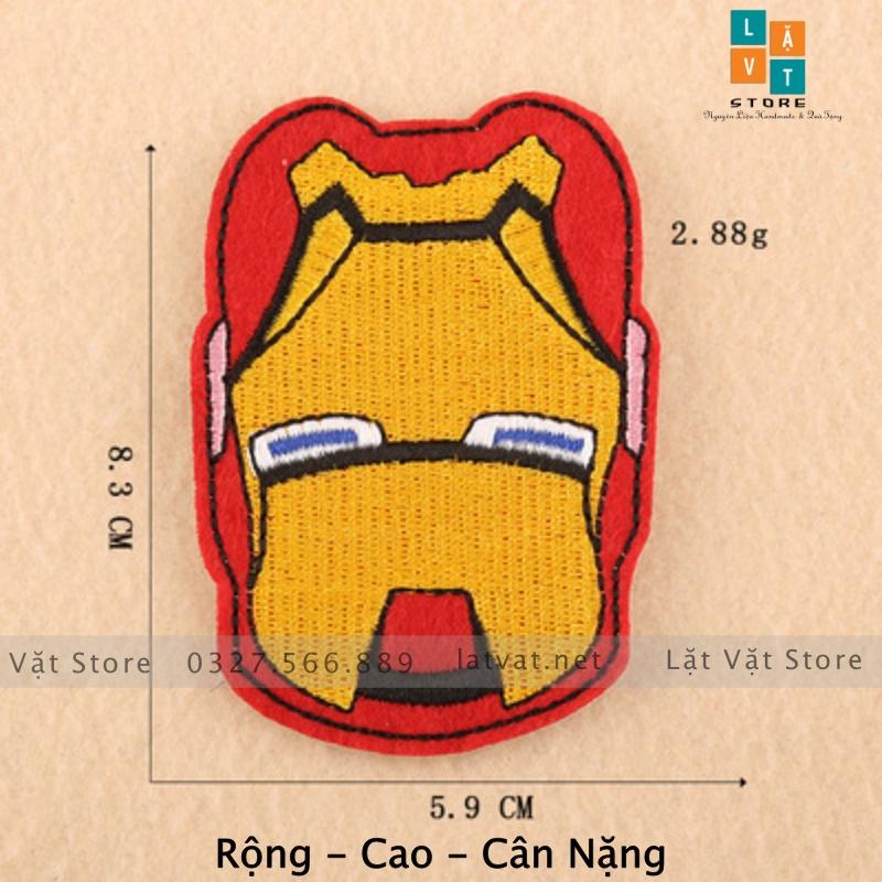 Sticker, Logo Patch Ủi Quần Áo phong cách Siêu Anh Hùng Marvel