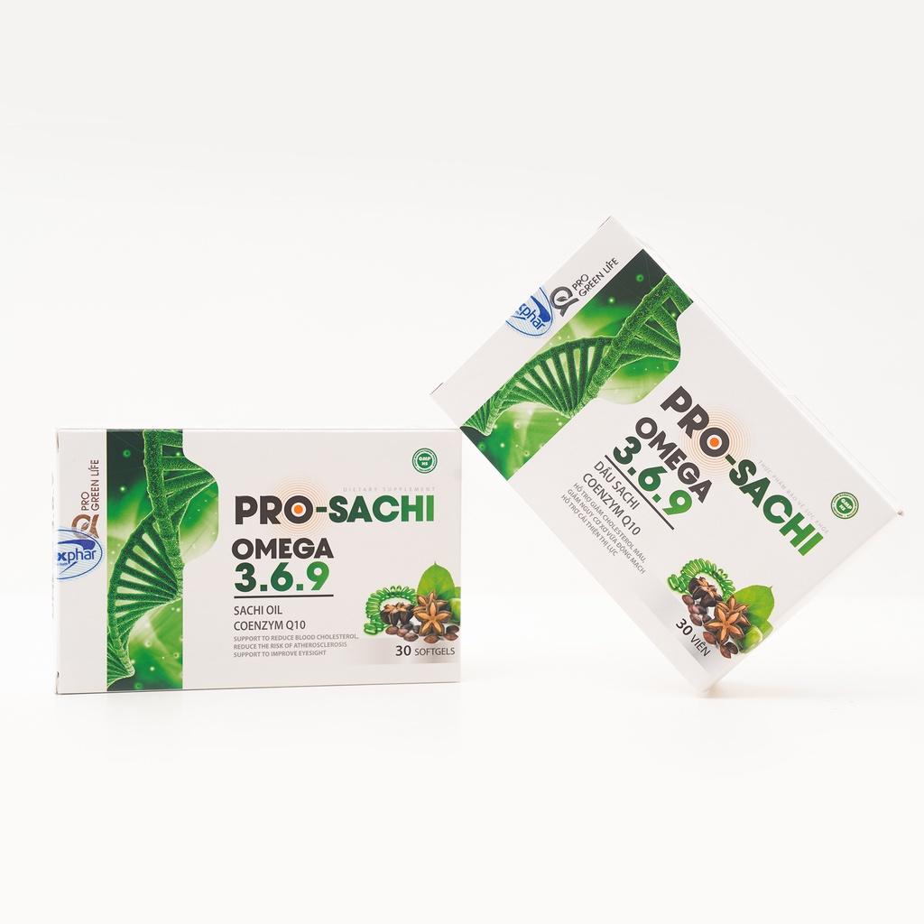 Viên Uống Bổ Sung Omega 369 từ thực vật, Pro Sachi Omega 3.6.9 Thương Hiệu Pro Green Life , Hộp 30 Viên
