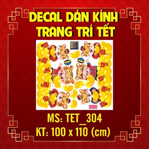 DECAL TRANG TRÍ TẾT NGUYÊN ĐÁN 2022 COMBO SỐ 4