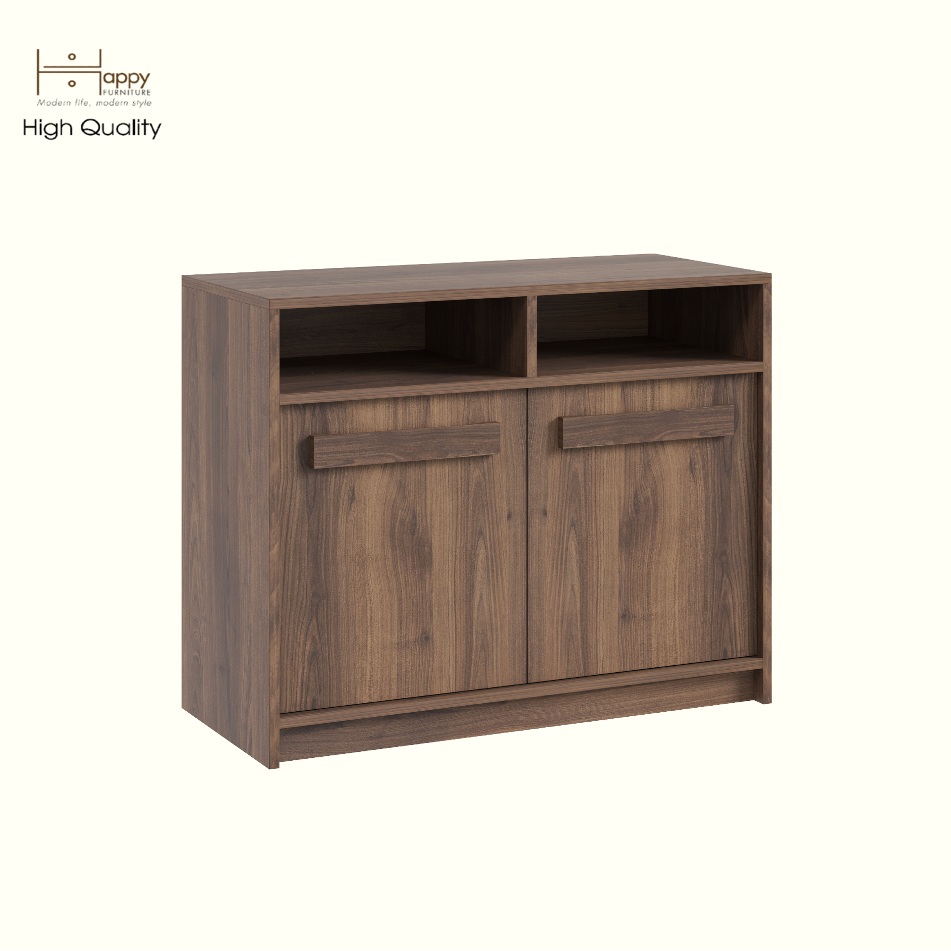 HAPPY FURNITURE , Tủ lưu trữ 2 cửa mở - RUBEL, TCM_224, 90cm x 40cm x 72cm DxRxC