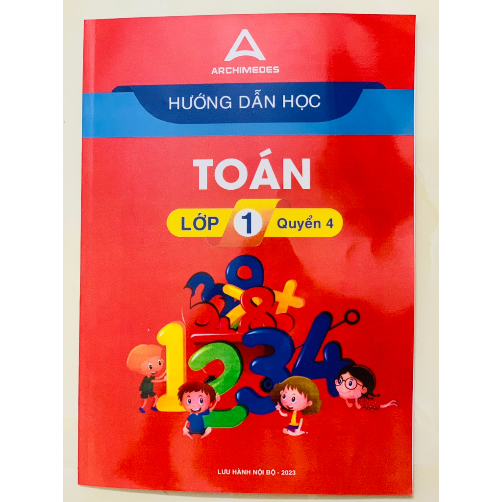 Sách - Combo 4 cuốn Hướng dẫn học toán lớp 1 (của trường Archimedes school)