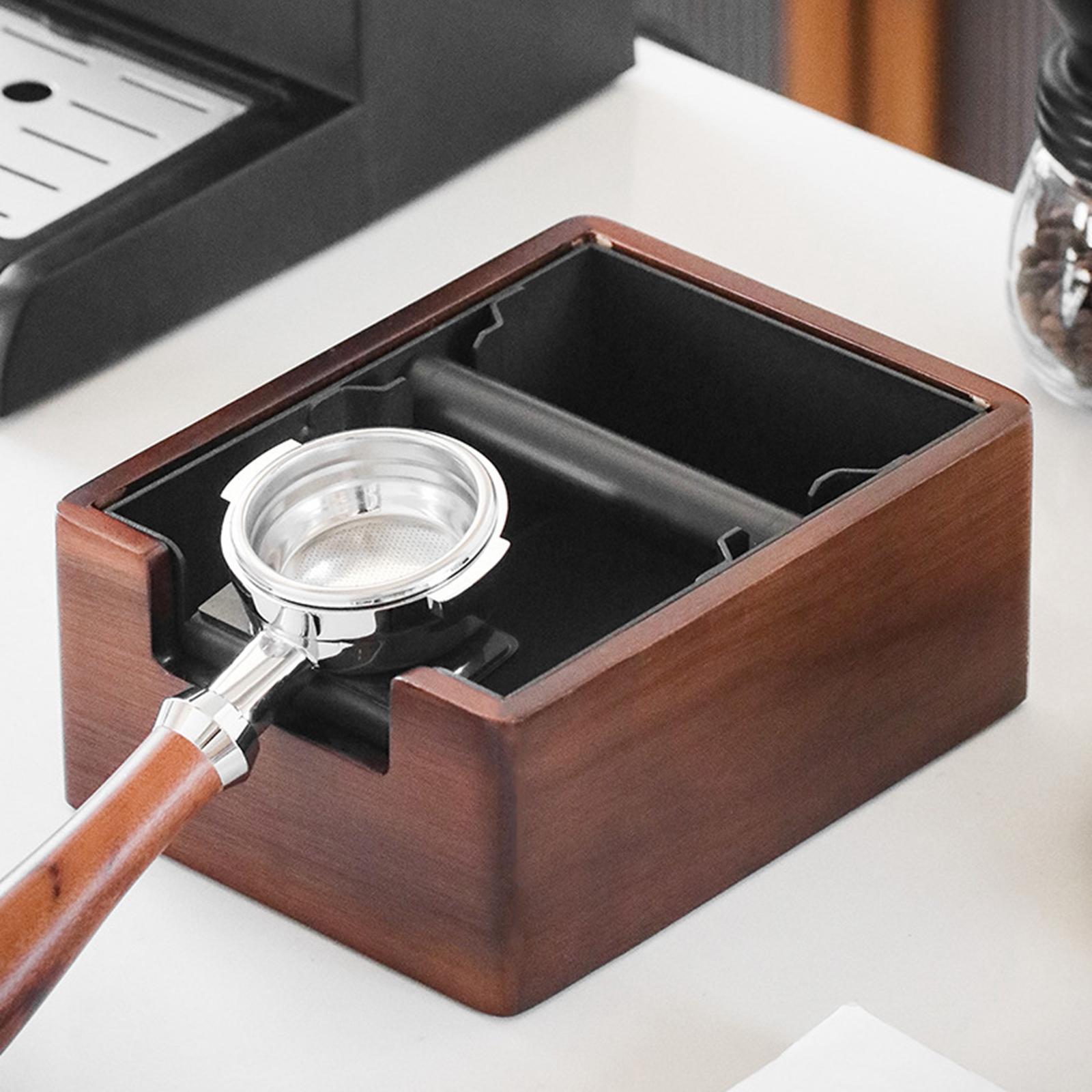 Wooden Residue Box for Coffee Trash Bin for Espresso Machine Accessories