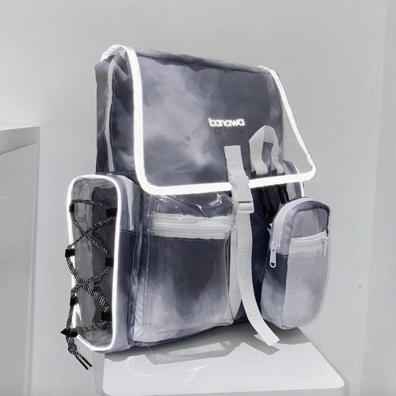 Balo Banawa TieDye Grey Backpack Xám Loang 2810 Clothes Shop Balo Đi Học Đi Chơi Banawa Xám Loang Ulzzang Unisex