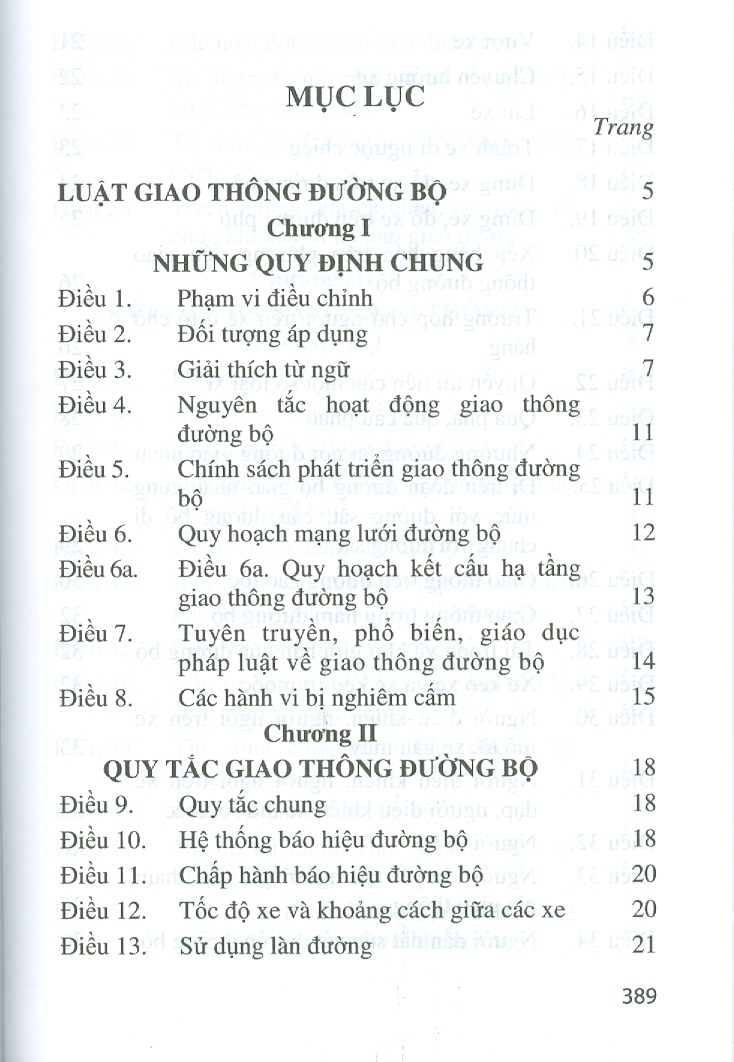 LUẬT GIAO THÔNG ĐƯỜNG BỘ VÀ NGHỊ ĐỊNH HƯỚNG DẪN THI HÀNH (Nghị Đinh Số 100/2019/NĐ-CP Ngày 30/12/2019 + Nghị Định Số 123/2021/NĐ-CP Ngày 28/12/2021)