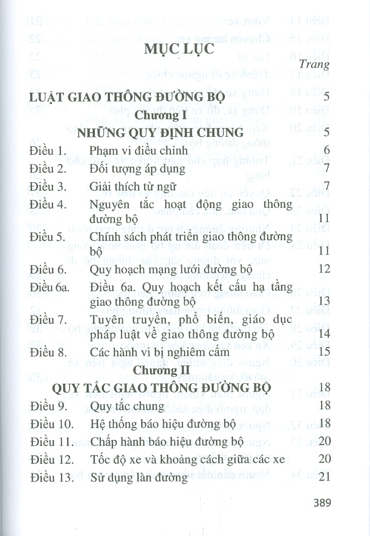 LUẬT GIAO THÔNG ĐƯỜNG BỘ VÀ NGHỊ ĐỊNH HƯỚNG DẪN THI HÀNH (Nghị Đinh Số 100/2019/NĐ-CP Ngày 30/12/2019 + Nghị Định Số 123/2021/NĐ-CP Ngày 28/12/2021)