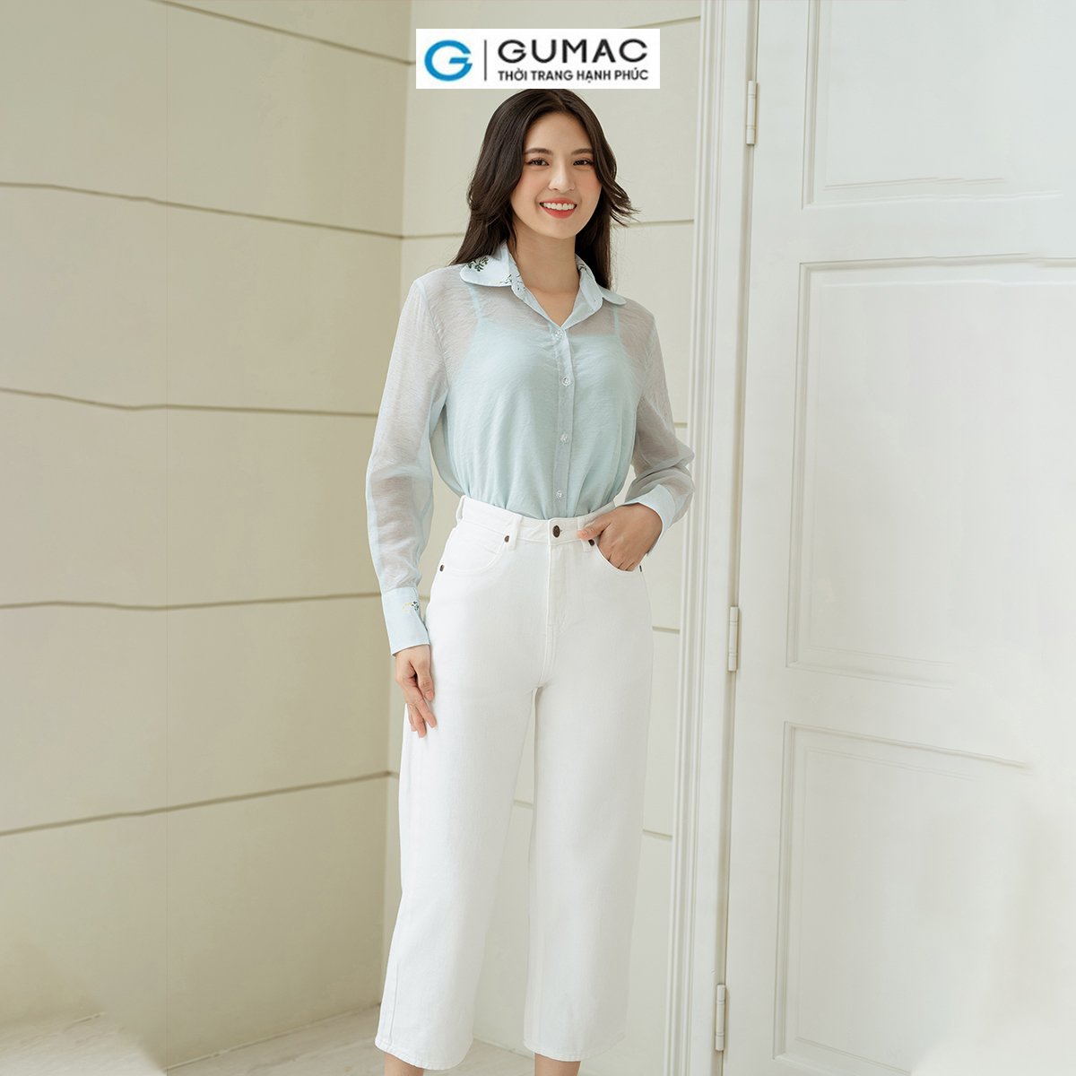 Áo sơ mi kiểu GUMAC AD08009