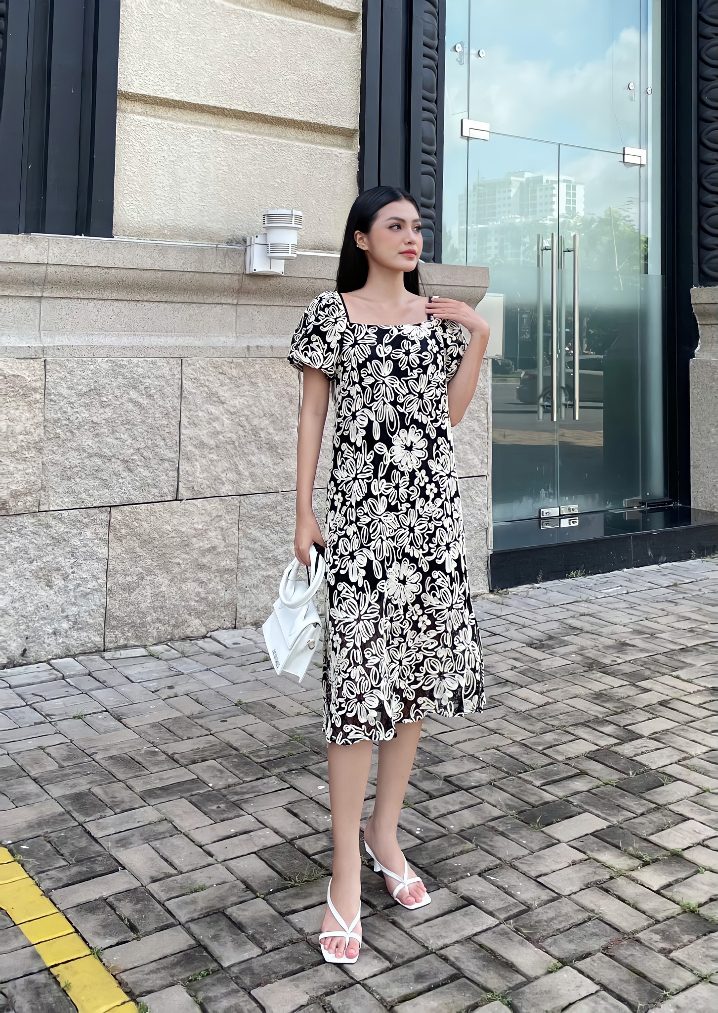 OLV - Đầm Josie Puff Sleeves Dress