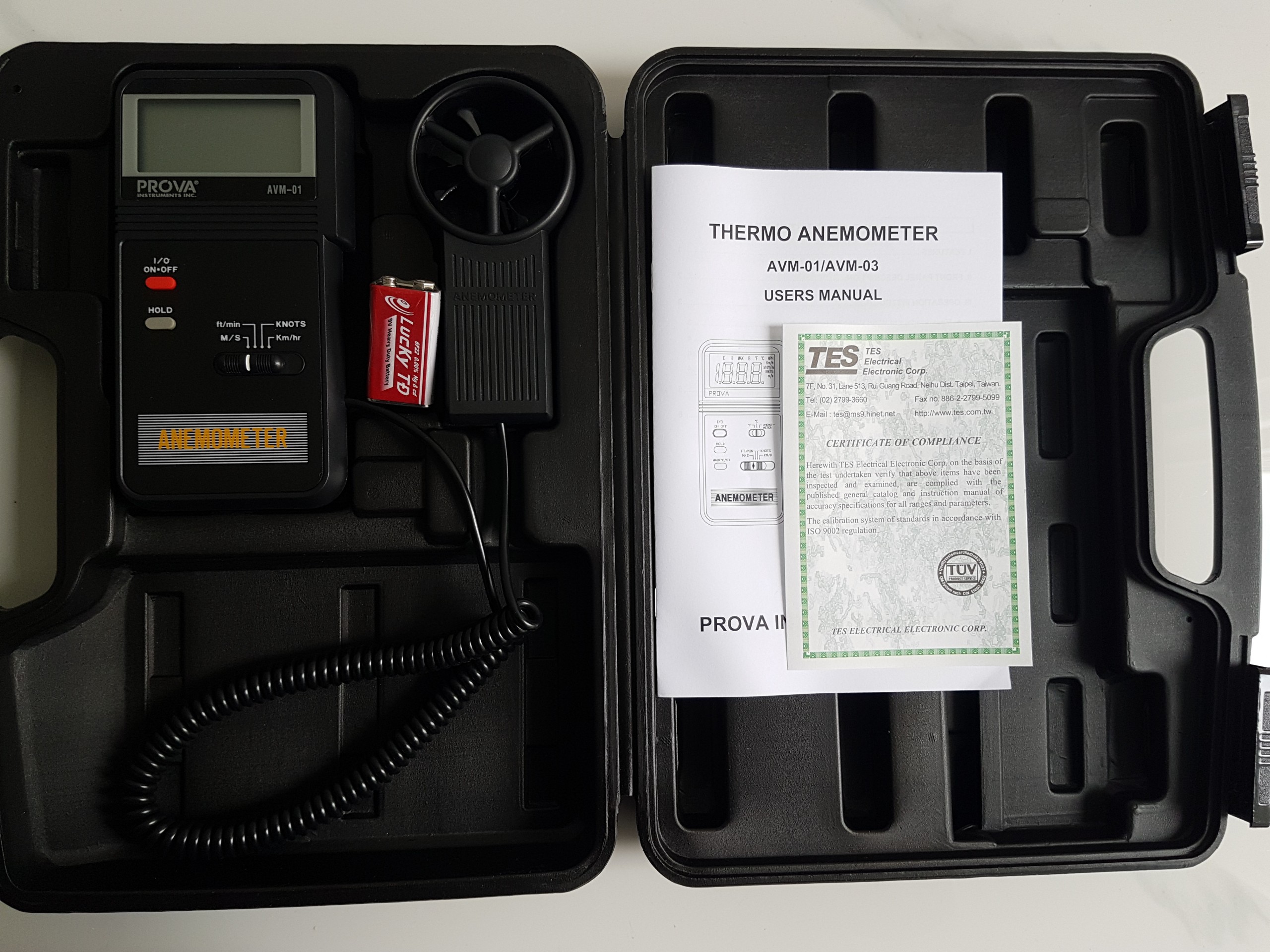 Máy đo tốc độ gió Tes Prova AVM-01