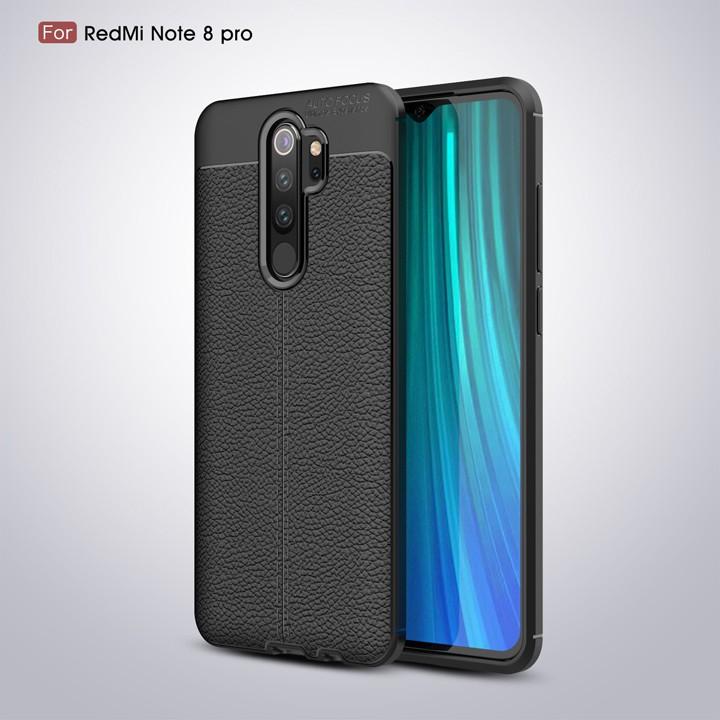 Ốp lưng Xiaomi Redmi Note 8 Pro Silicon giả da Auto Focus