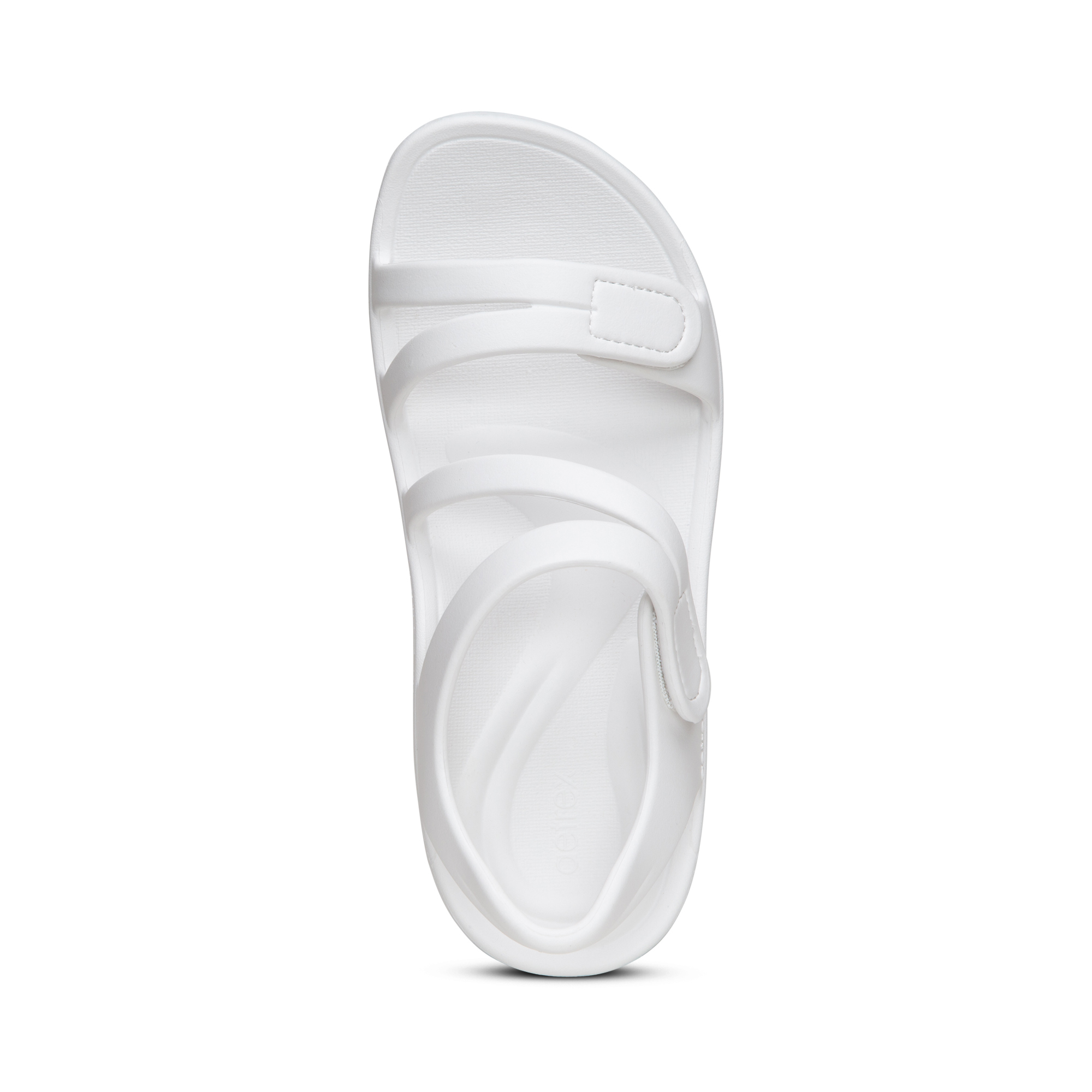 Sandal sức khoẻ nữ Aetrex Jillian Sport White - giày giảm đau viêm cân gan chân