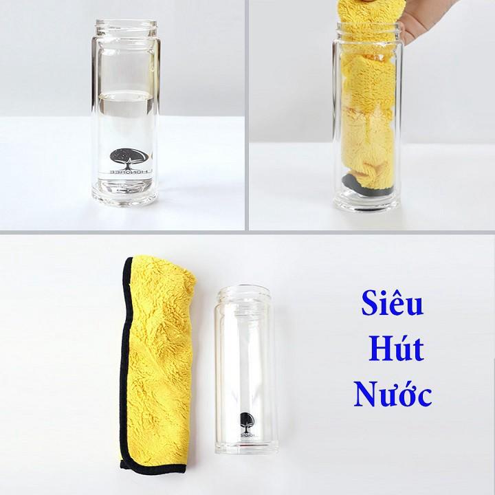 Khăn Lau Đa Năng MicroFiber siêu thấm không xổ lông rất tiện ích