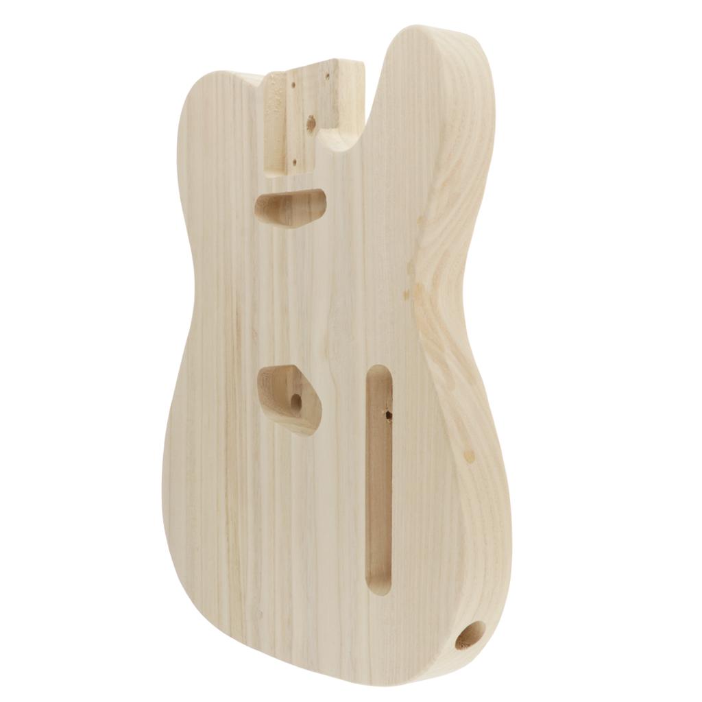 Gỗ Chưa Hoàn Thành Đàn Guitar Điện Cơ Thể cho TL Phong Cách Bass Guiatr DIY Phụ Kiện