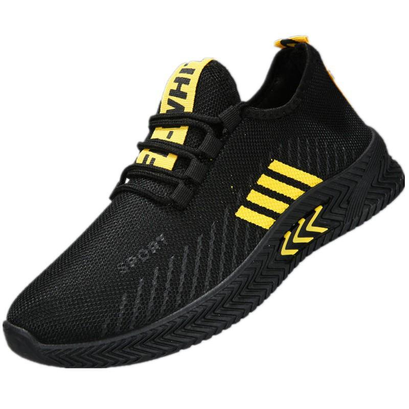 Giày sneaker nam giá rẻ buộc dây đế bằng vải dệt thoáng khí siêu nhẹ mới hotsize 39 đến 43 DORINO G22