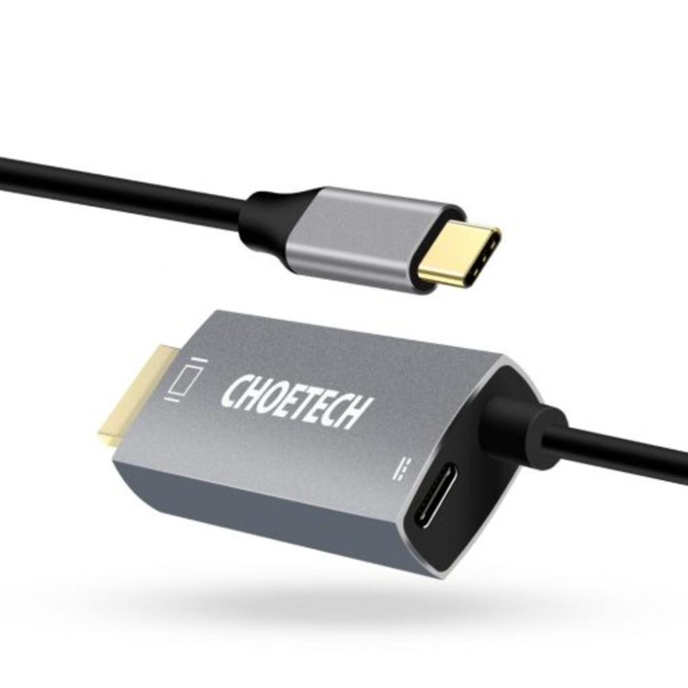 Cáp USB-C sang HDMI với kiểu sạc PD Choetech mã XCH-M180GY ( HÀNG CHÍNH HÃNG )