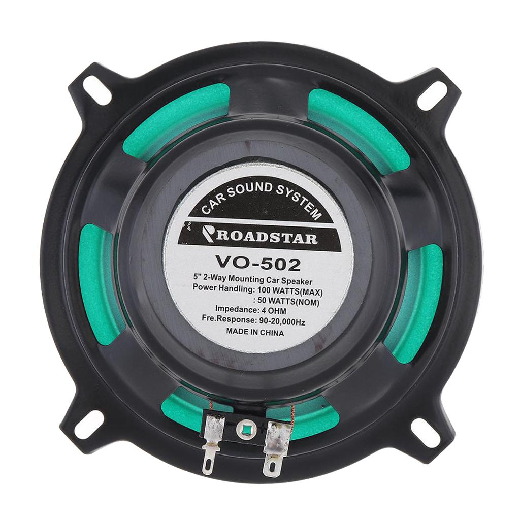 5 Inch 100W Universal Car HiFi Coaxial Speaker Vehicle Door Auto Audio 2x