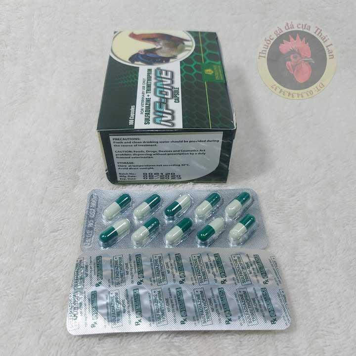 thuốc gà đá - NF - ONE - phân xanh , phân trắng - gà đá - COMBO 1 VĨ / 10 VIÊN