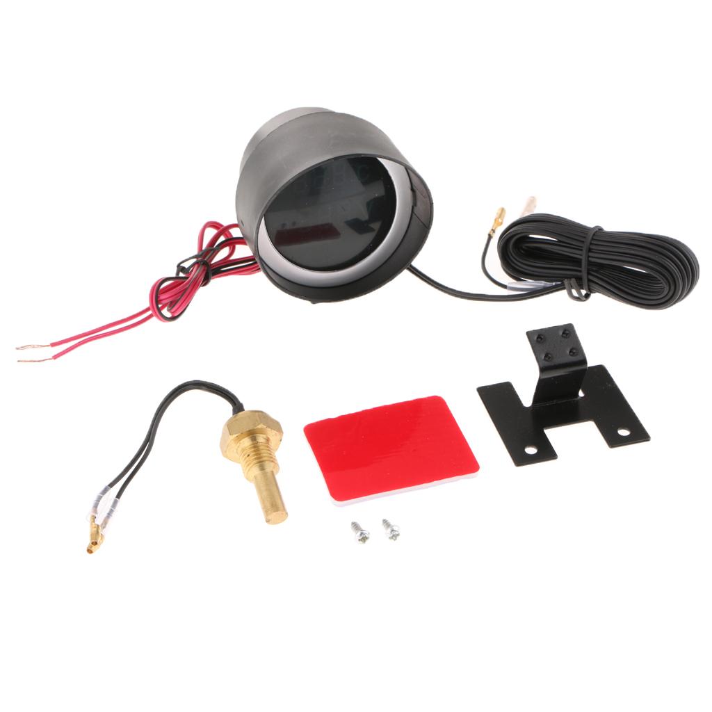 Đồng Hồ Cảm Biến Đo Hiệu Điện Thế & Nhiệt Độ Nước Với Màn Hình LCD Cho Xe Hơi