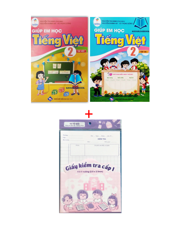 Hình ảnh Sách - Combo Giúp em học Tiếng Việt 2 tập 1 + 2 (Cánh Diều)