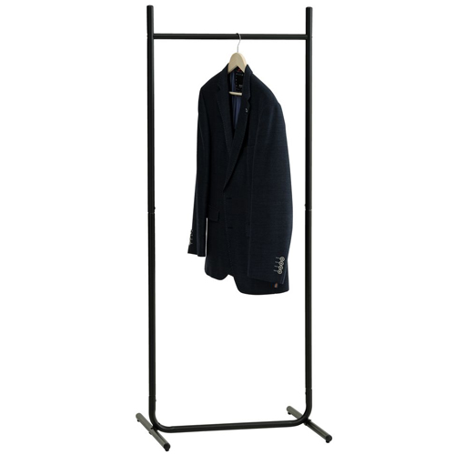 Giá treo quần áo | JYSK Tornby | nhựa PE/thép | đen | R60xS48xC155cm