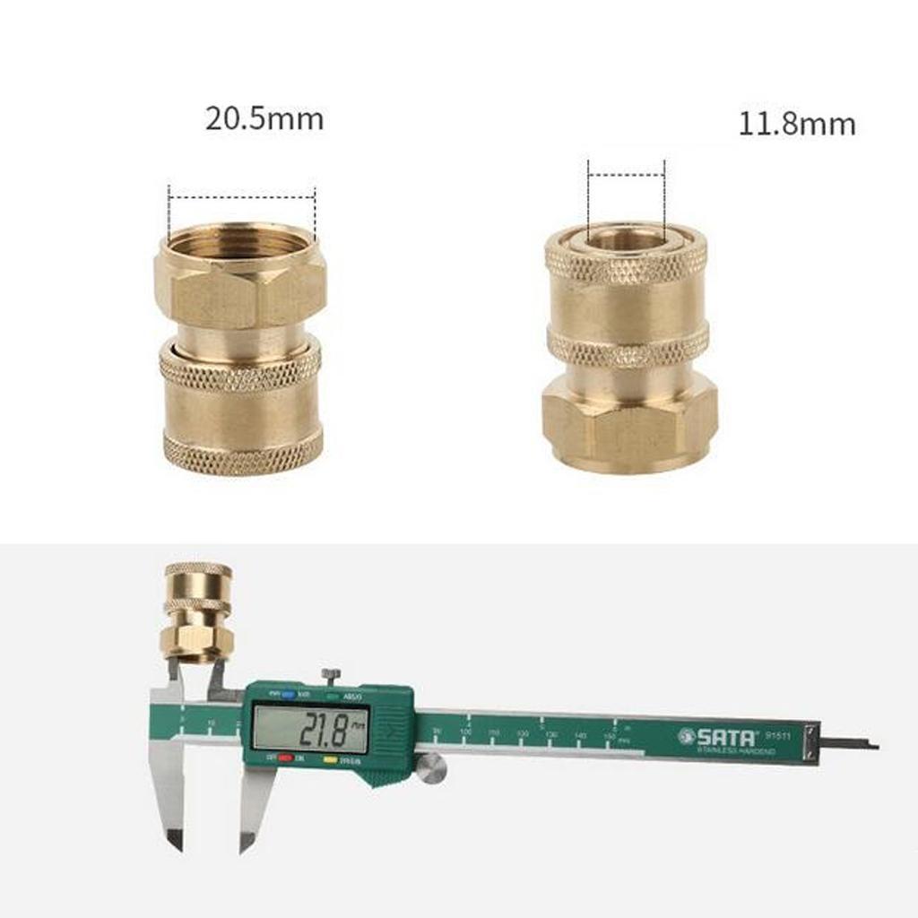 2x Quick Connector Coupler for Pressure Washer Nozzle Hose Pipe Fitting A+E