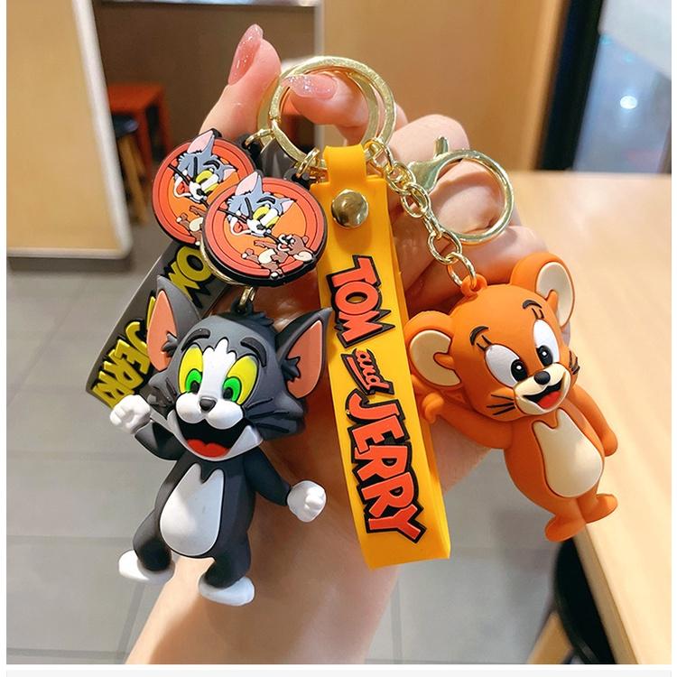 Móc khóa tom &amp; jerry cao cấp đẹp cute hình thú dễ thương phụ kiện túi xách MK16 - Rockcow