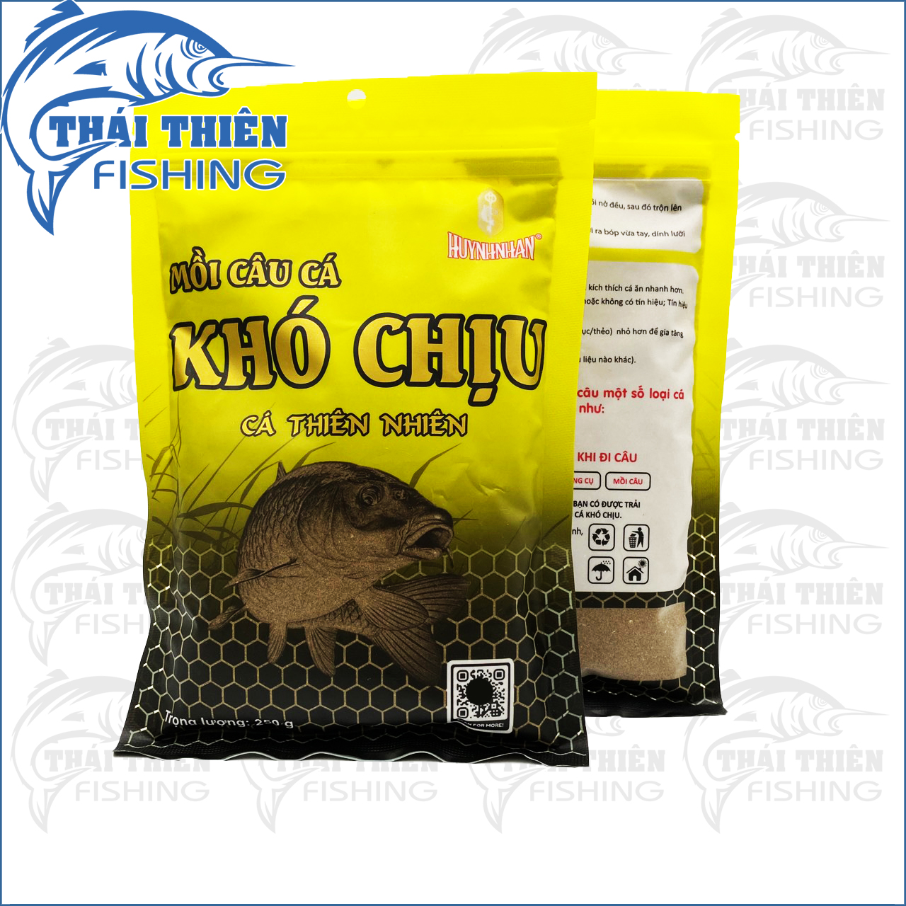 Mồi Câu Cá Tổng Hợp Khó Chịu Vàng Gói 250g Chuyên Cá Thiên Nhiên