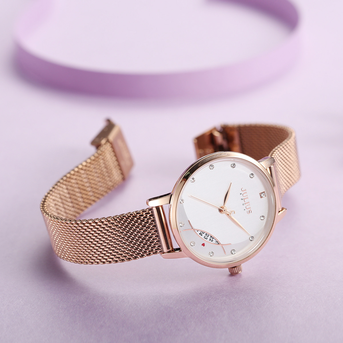 Đồng hồ Julius Hàn Quốc JA-1179 size 28mm có lịch ngày