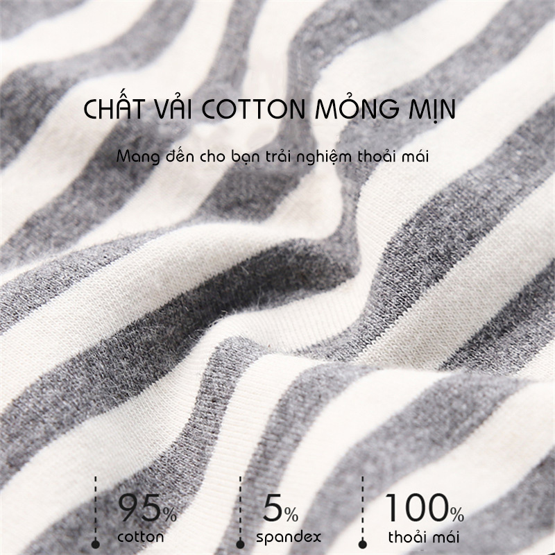 Quần Lót Nam- Sịp Cotton Sọc Ngang Mềm Mỏng Thấm Hút Mồ Hôi K146