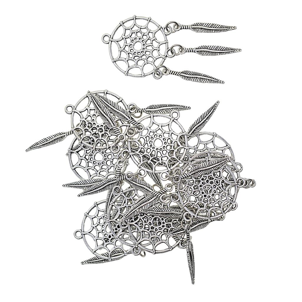 SET OF 20 DREAM CATCHER ALLOY PENDANTS JEWELRY MAKING CHARMS FINDINGS DIY CRAFTS