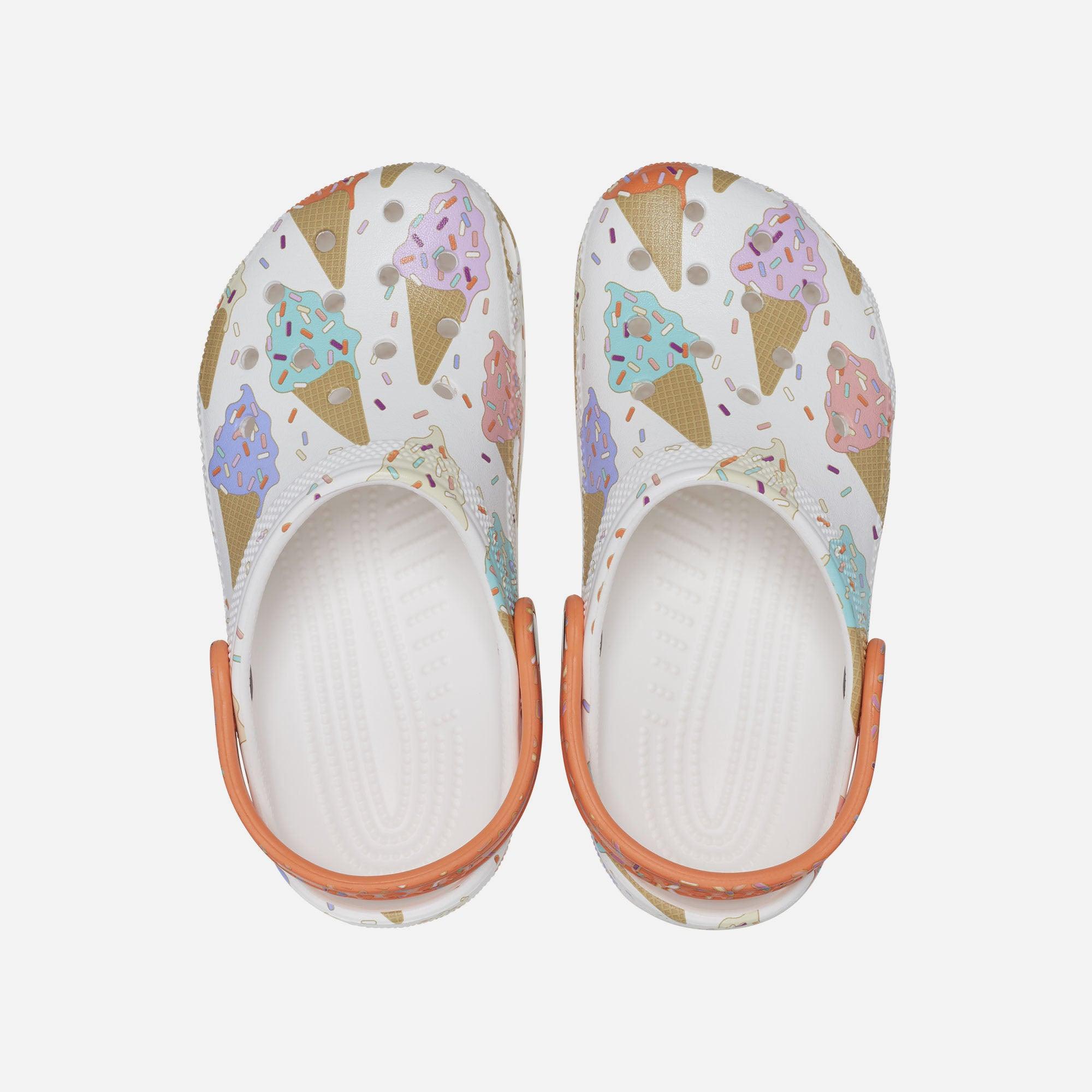 Giày lười trẻ em Crocs Classic Ice Cream Graphic - 208575-94S