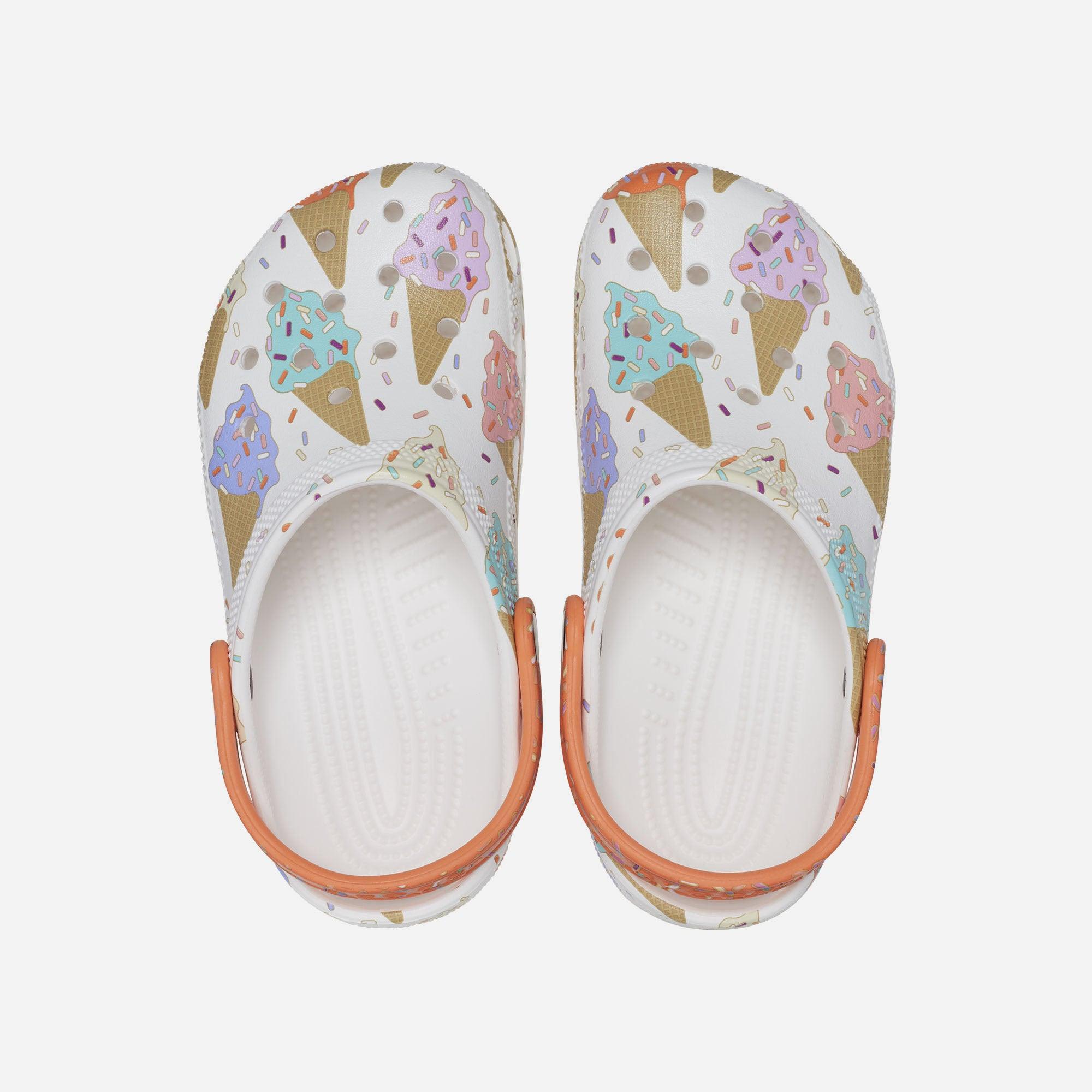 Giày lười trẻ em Crocs Classic Ice Cream Graphic - 208575-94S (&gt;3 tuổi)