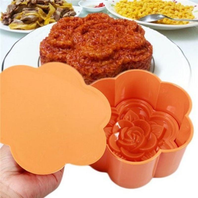 Khuôn xôi, khuôn bánh hình hoa hồng, trái tim hàng dày