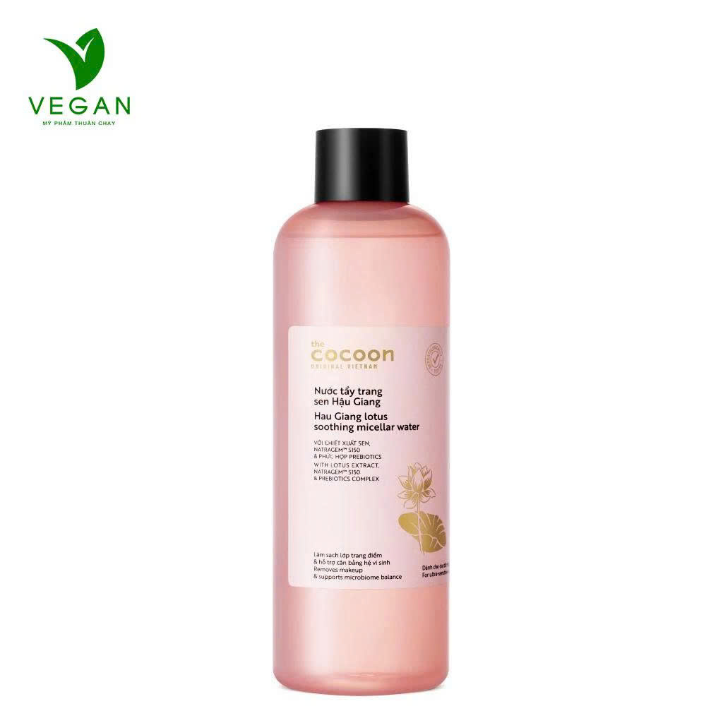 Nước tẩy trang sen Hậu Giang Cocoon 500ml Mỹ phẩm thuần chay