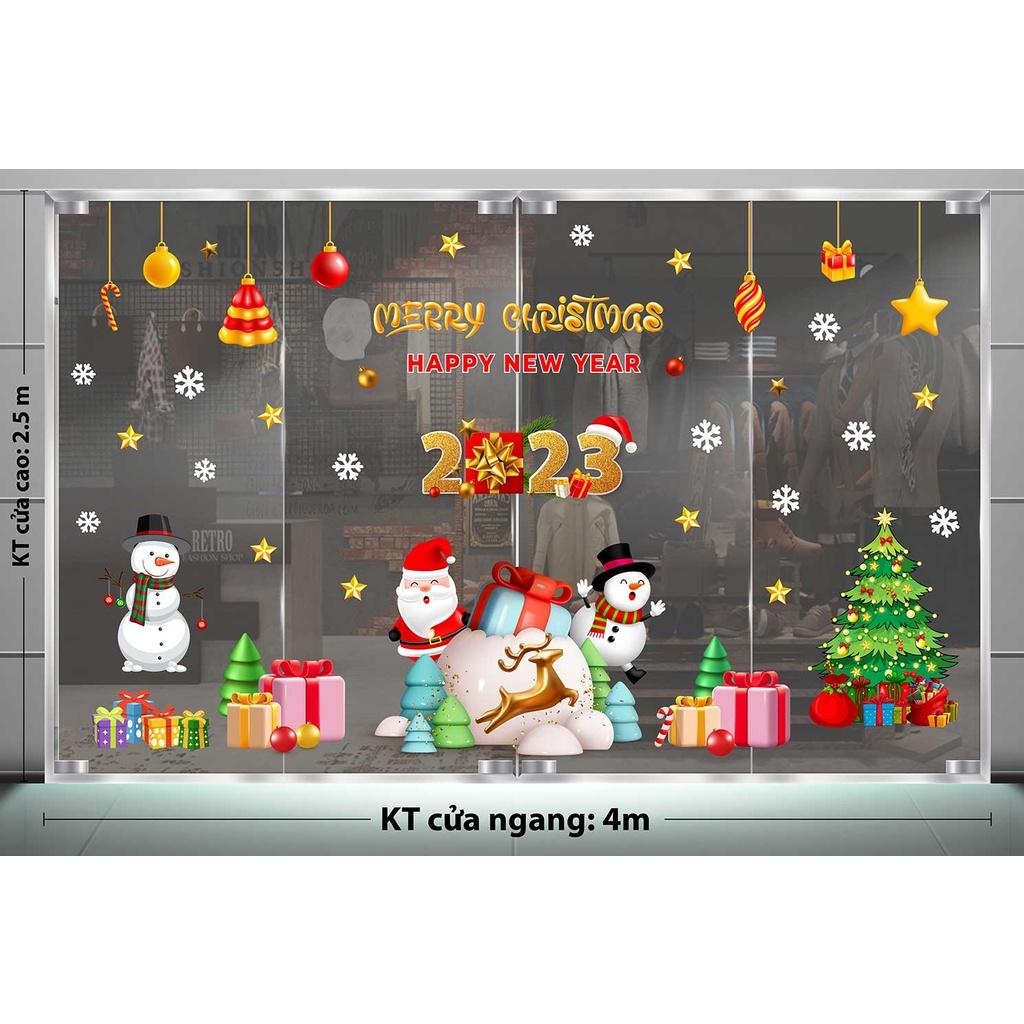 DECAL TRANG TRÍ GIÁNG SINH 2023 COMBO SỐ 46