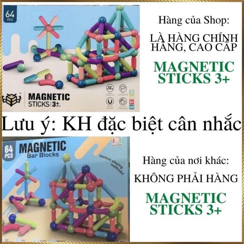 Đồ Chơi Xếp Hình Nam Châm 64 Chi Tiết Loại Tốt