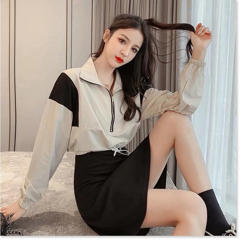 Áo khoác dù nữ dây rút lai cực HOT