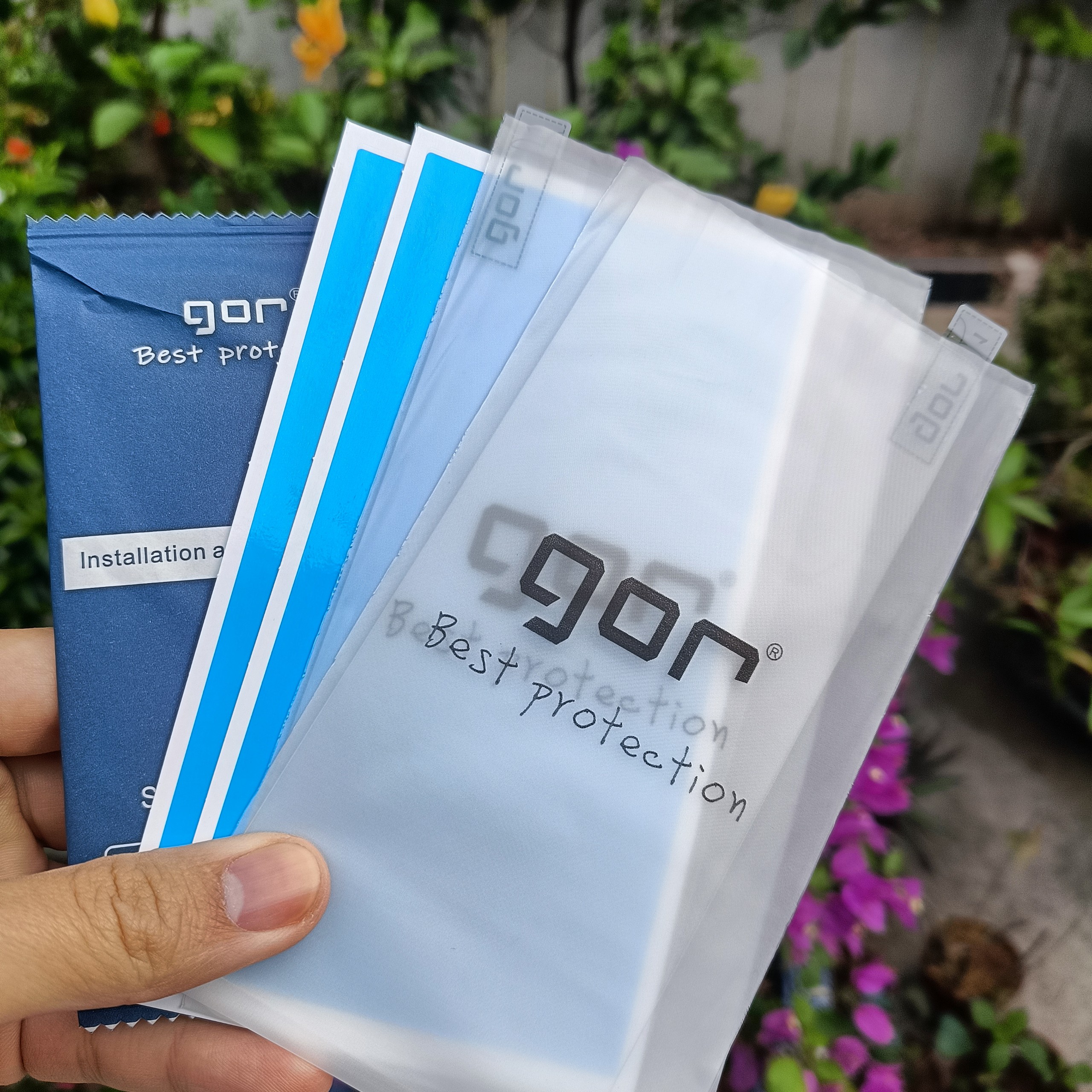 Bộ 2 Kính Cường Lực Gor cho Nothing Phone 1 Trong Suốt, Không Viền Đen 9H Vát 2.5D - Hàng nhập khẩu