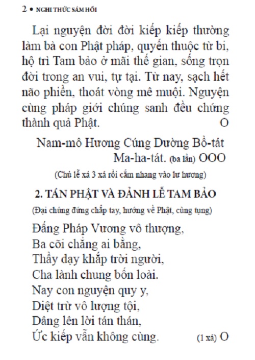 Nghi thức Sám Hối Sáu Căn và Hồng Danh