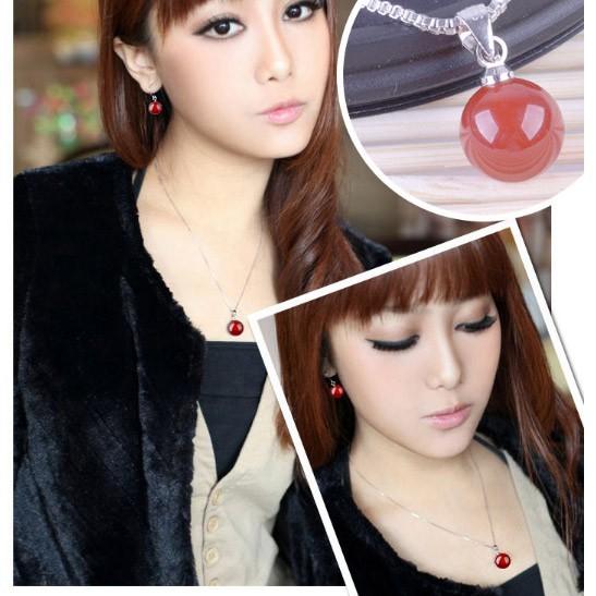 Bộ trang sức Dây chuyền Bông tai nụ tặng nhẫn BHB48