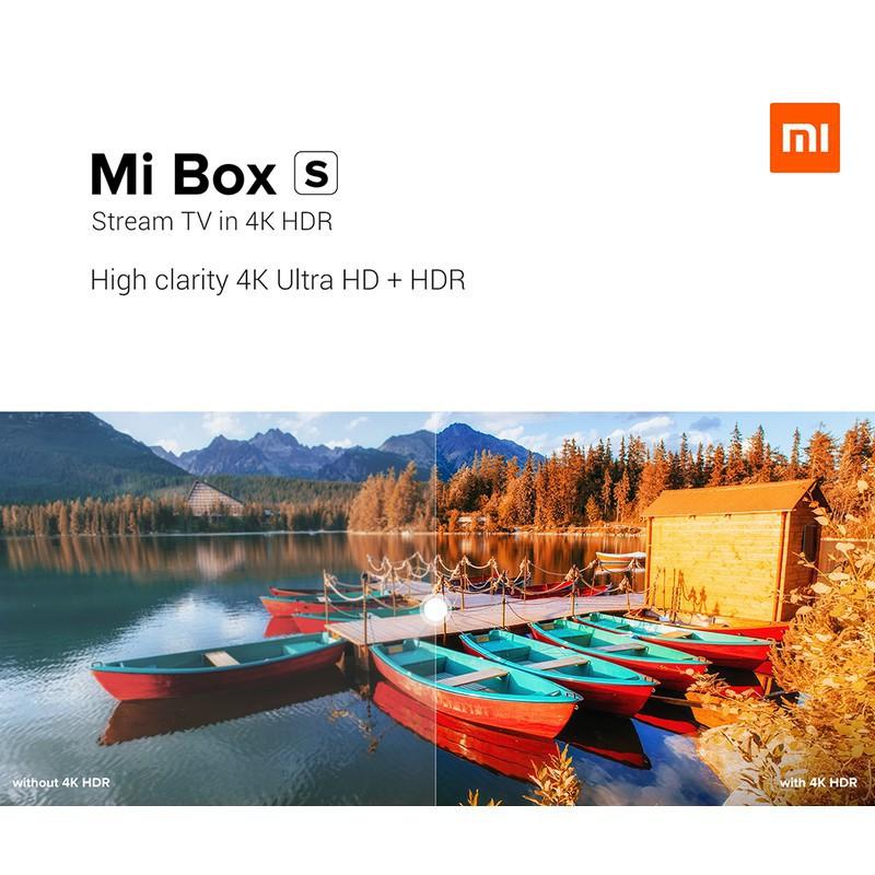 Tivi box Xiaomi Mibox S 4K 4K (3840×2160p) 60fps Bluetooth 4.2 HDR - Hàng chính hãng