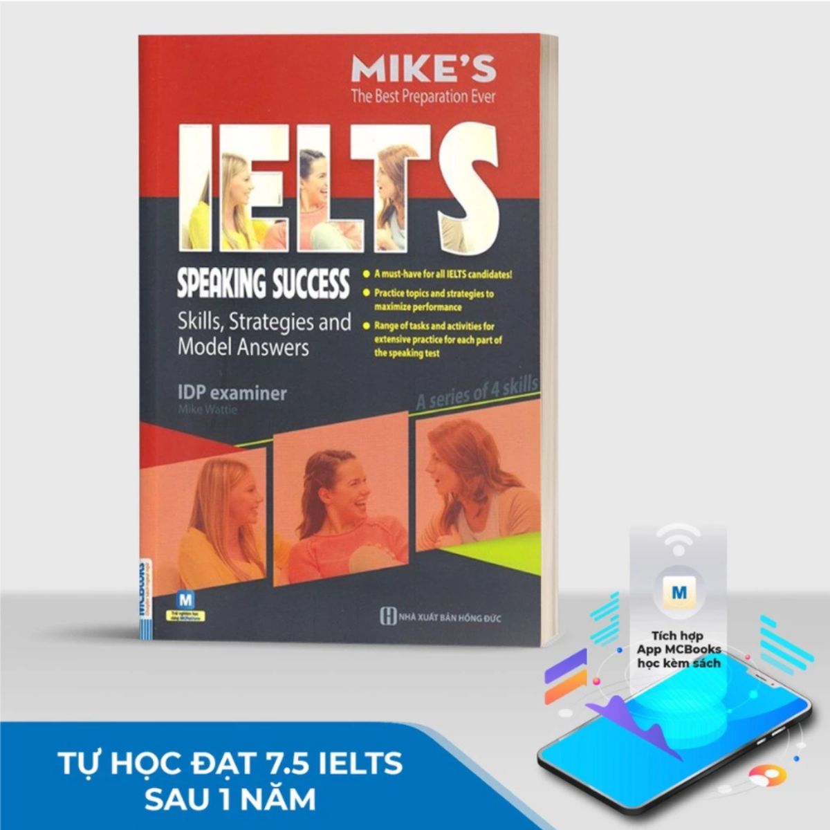 Sách - Combo Ielts Mike's (Writing, Reading, Speaking, Listening) - Học Kèm App Online