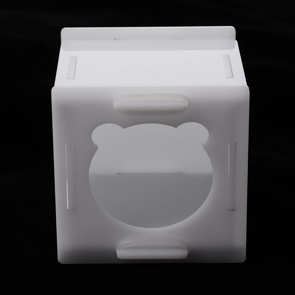 Hamster Bed Square Shape nest Mouse Indoor Bed Small Animal Pet House Clear
