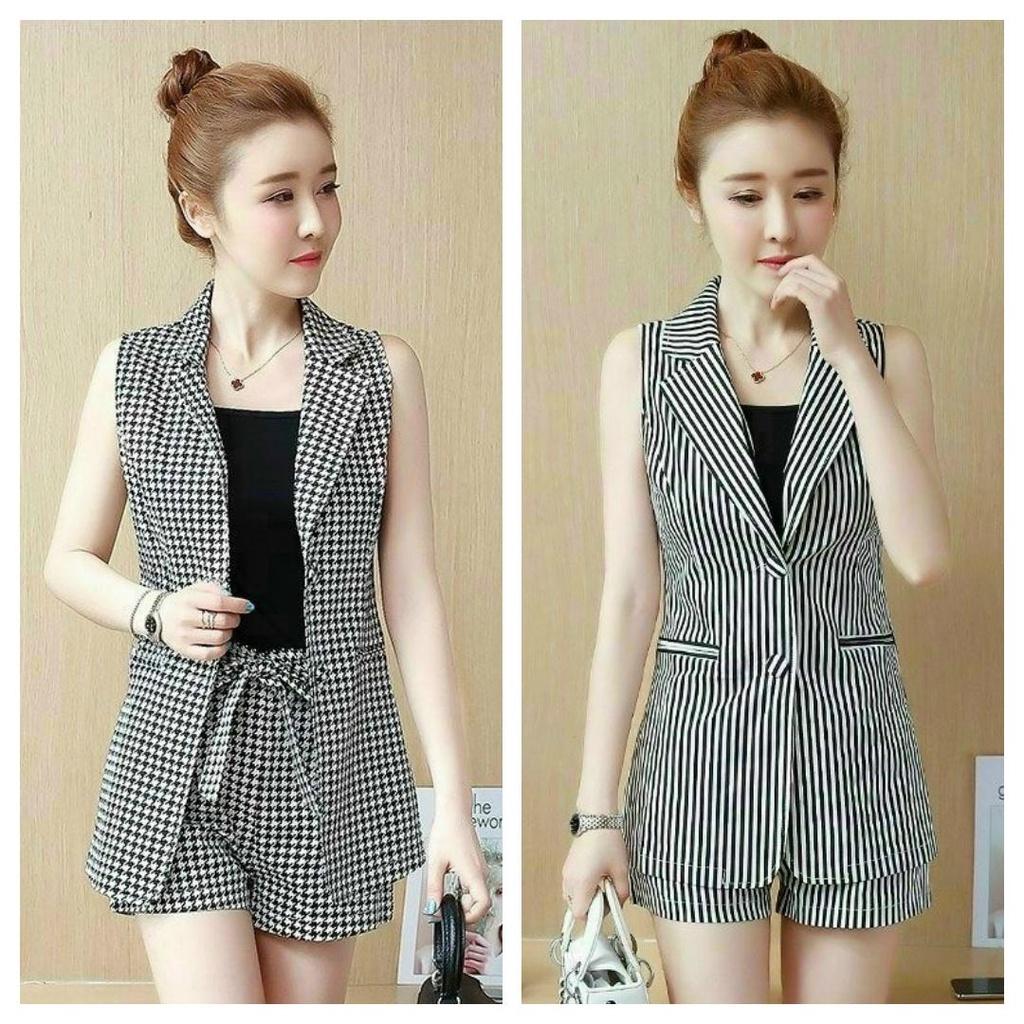 Bộ Set vest Lửng Công Sở QA27  AquaShopVN