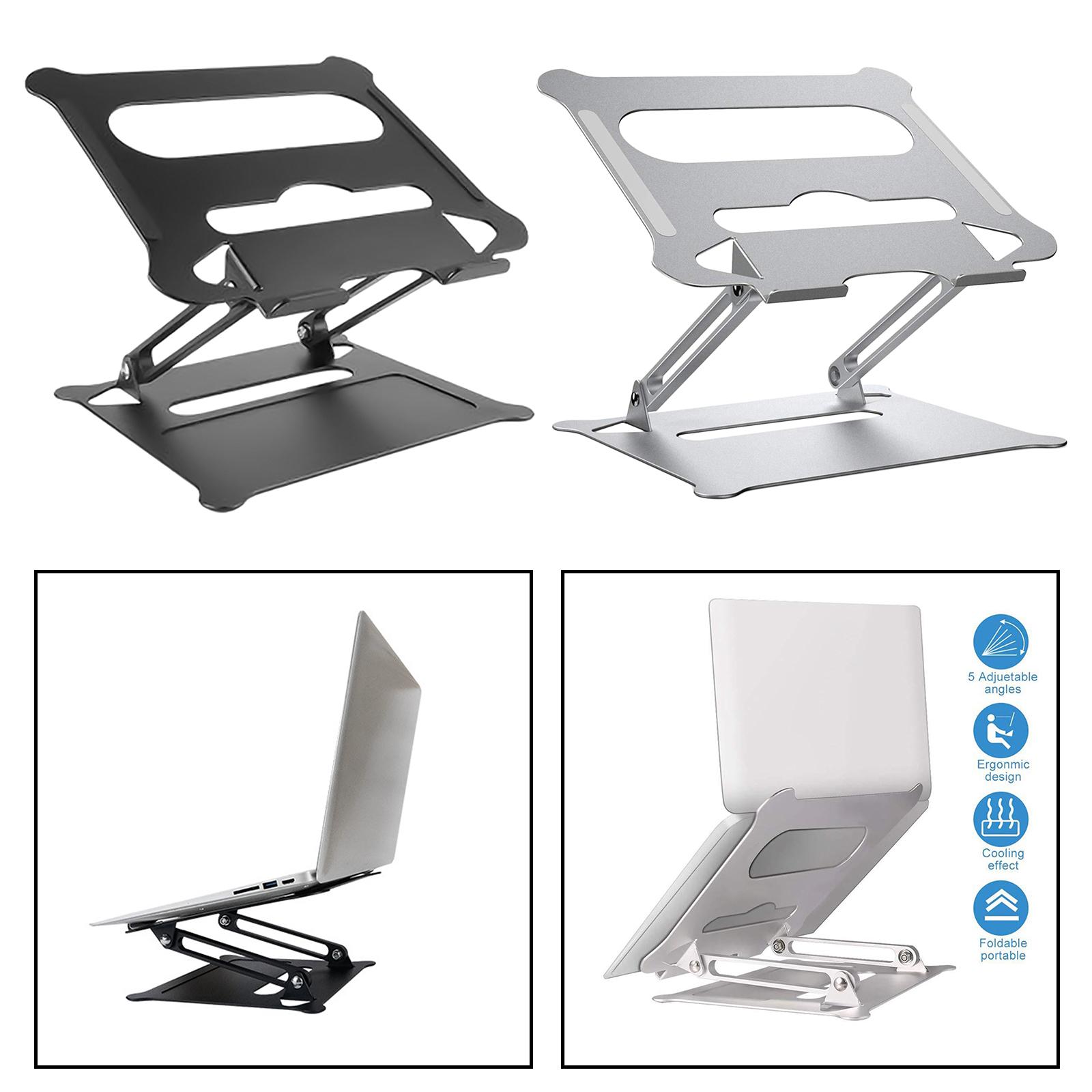Desk Laptop Stand Adjustable Foldable Aluminum Tablet Notebook Riser Mount for All Laptops