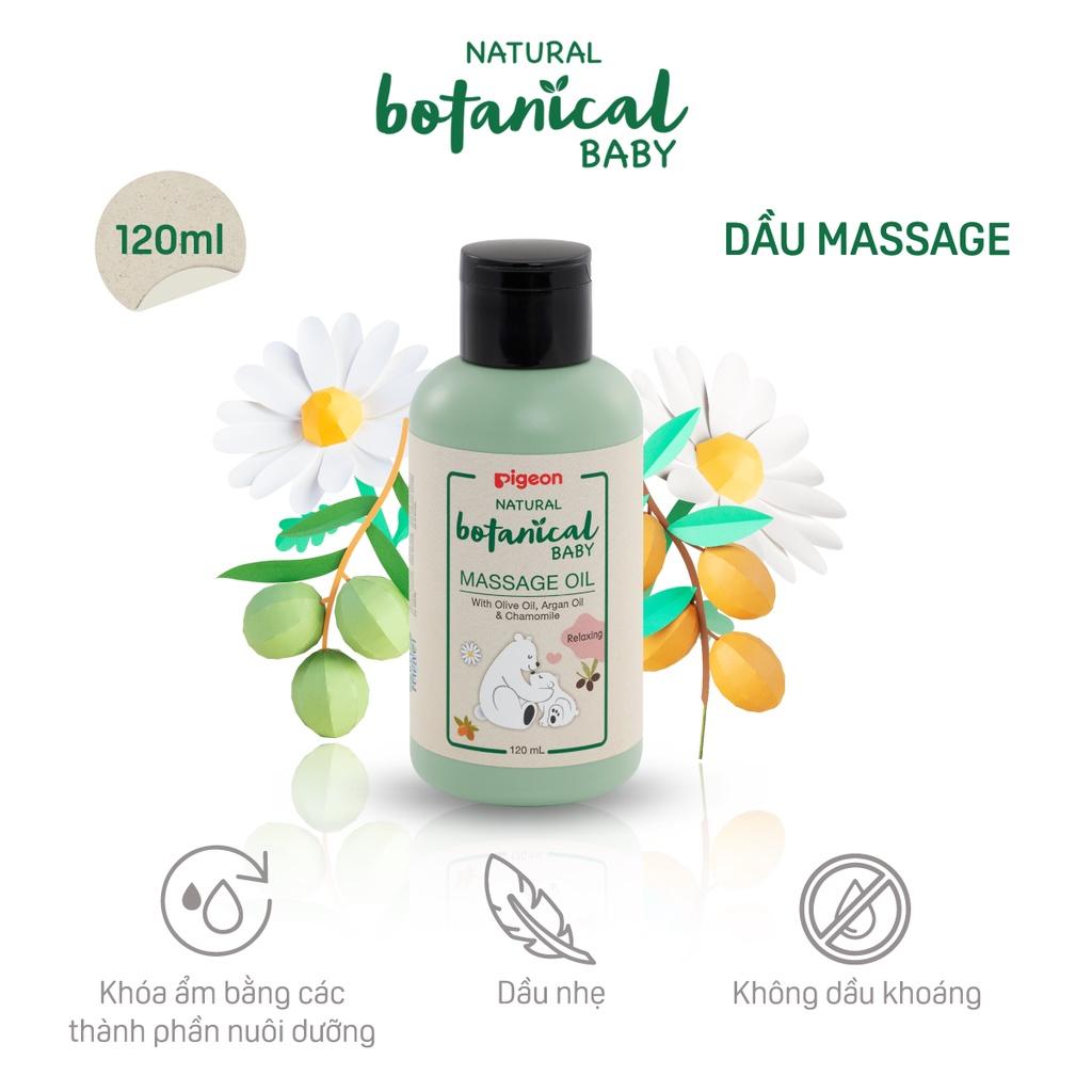 Dầu Massage Cho Bé Natural Botanical Pigeon 120ml