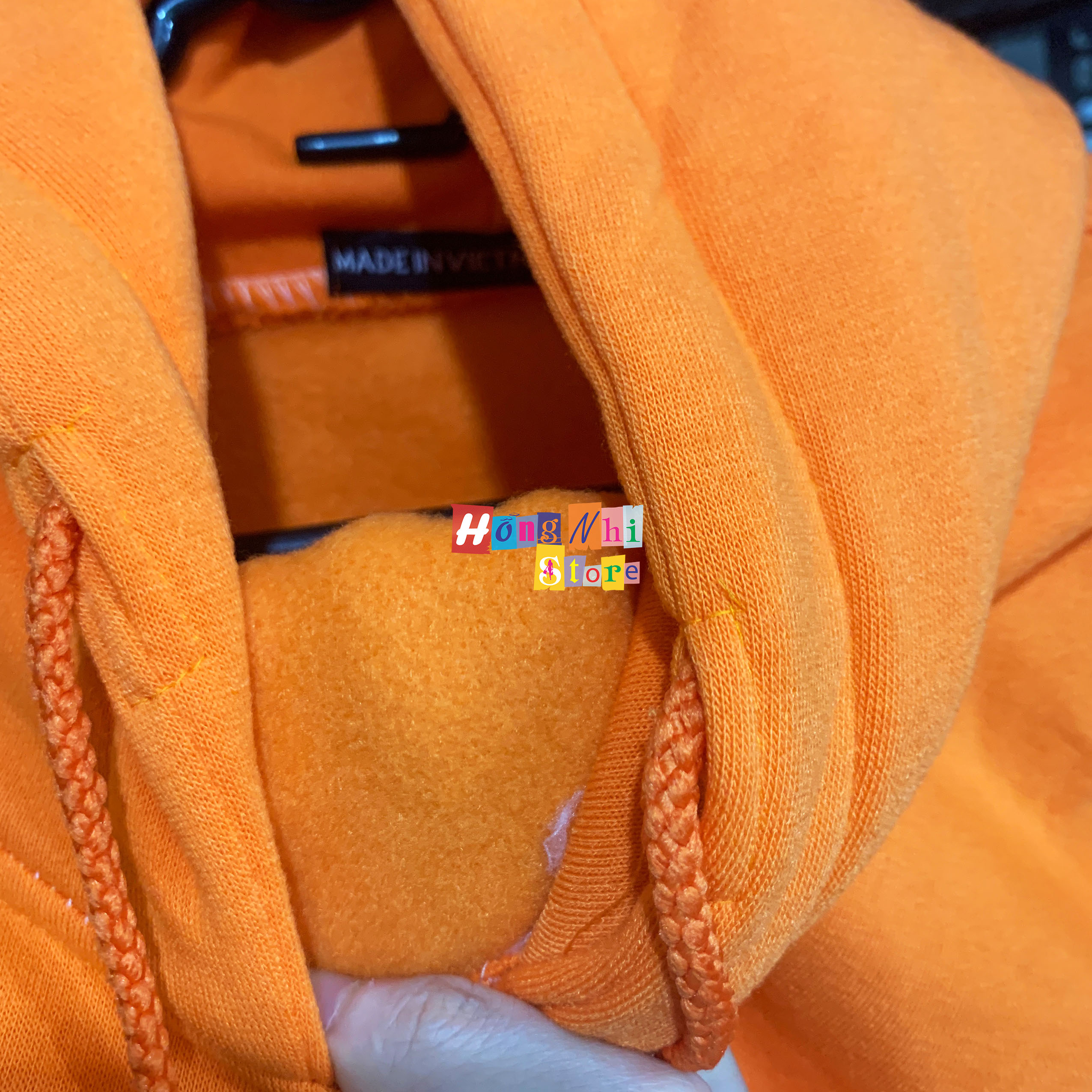 Áo Hoodie Trơn Màu Cam Cao Cấp Dáng Rộng Unisex Nam Nữ Mặc Được - MM