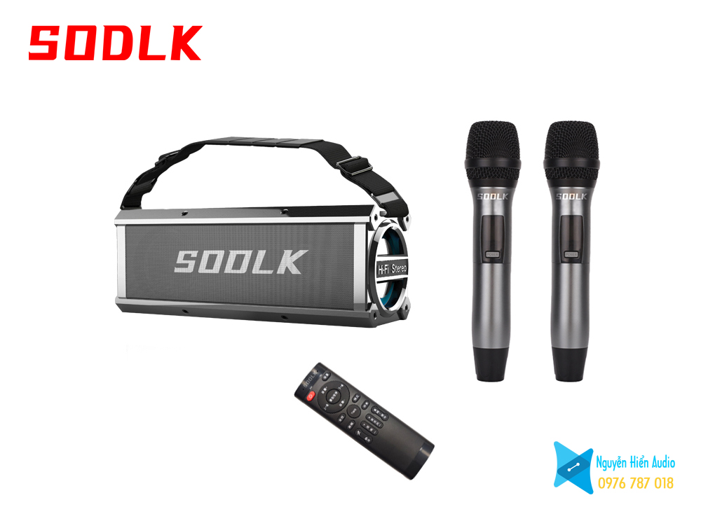 Loa SODLK T200plus bluetooth 5.0 siêu trầm 120W, karaoke chuyên nghiệp, đèn RGB