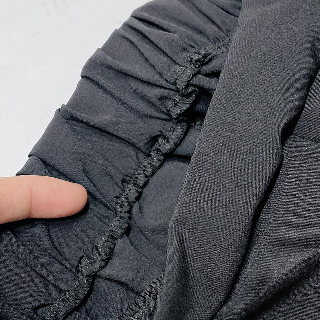 Set áo quây zip phối voan thêu X kèm quần sọt trơn