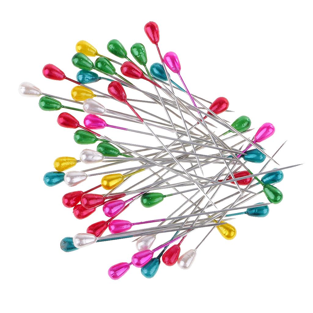 Bộ 100 Chiếc Hijab Kẹp Pin Lapel Pin Nhiều Màu Nhựa Thổ Cẩm DIY Nghệ Nhân Khăn