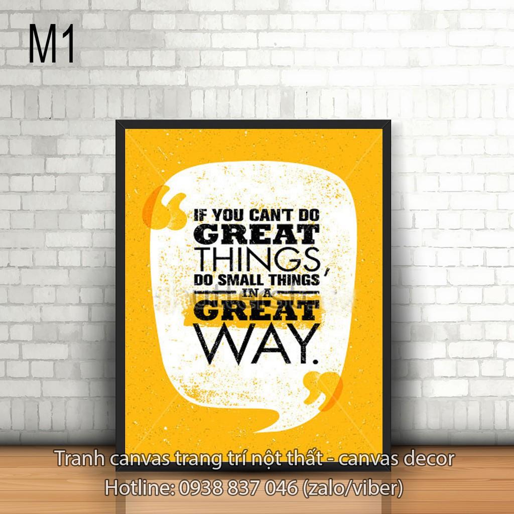 Tranh canvas Quotes